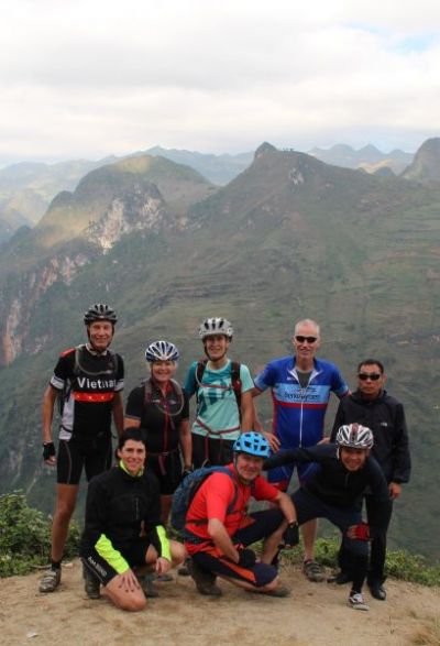 Diane Tenbuuren Cycling on the  tour with redspokes